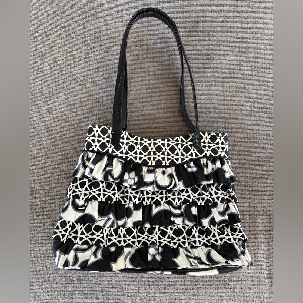 Vera Bradley Black and White Tote‎ Bag